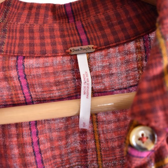 Free People Break My Stride Button Down Top - Picture 6 of 14